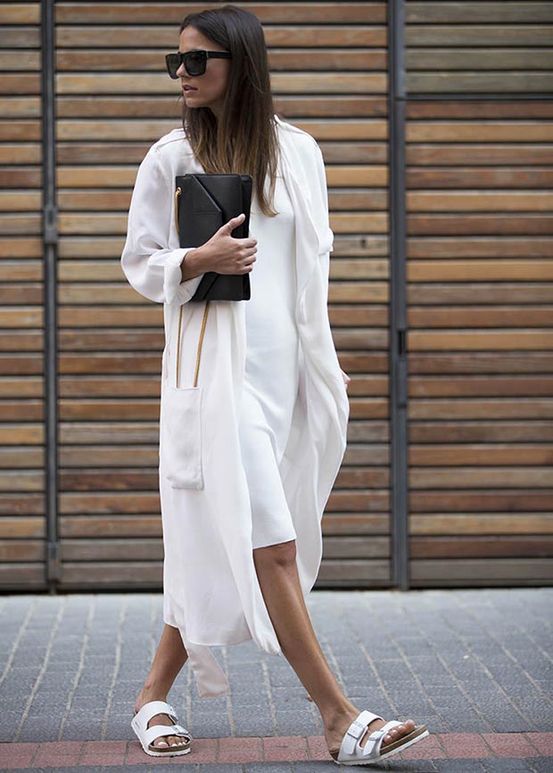 Total White Outfit pour le printemps