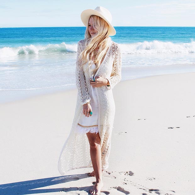 Tenue Boho toute Blanche