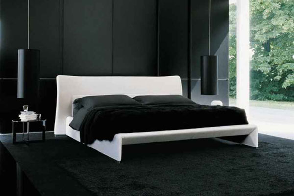 Superbe chambre en noir et blanc