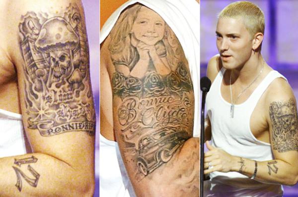 Eminem Και τα δύο τατουάζ χεριών