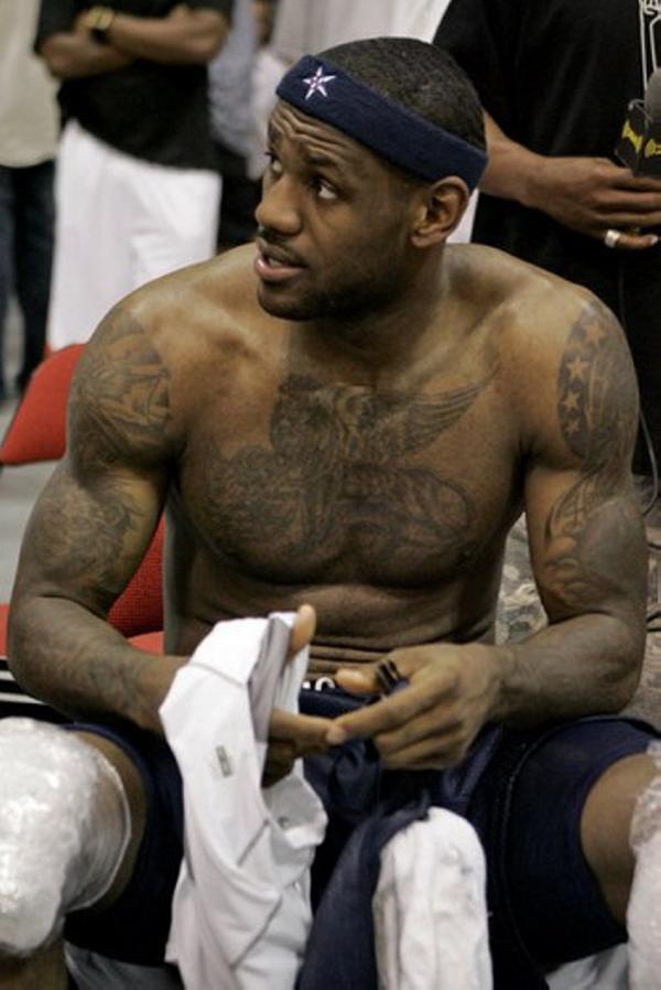 LeBron Chest Tattoo