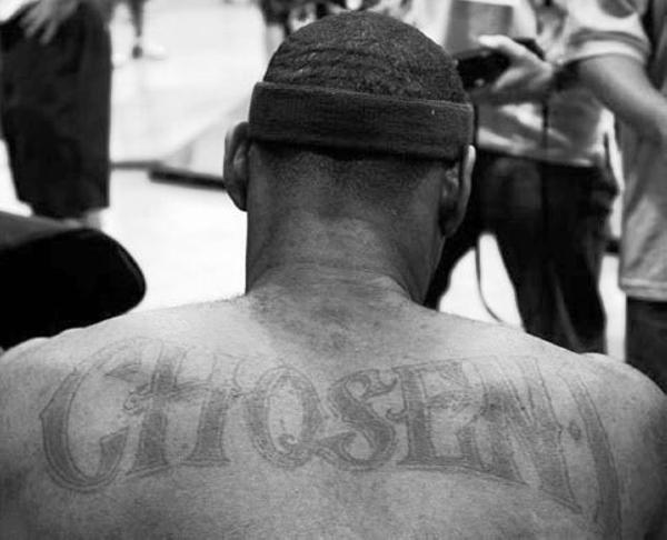 LeBron Back Tattoo