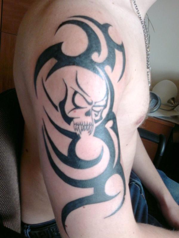 Tribal Skull Tattoo