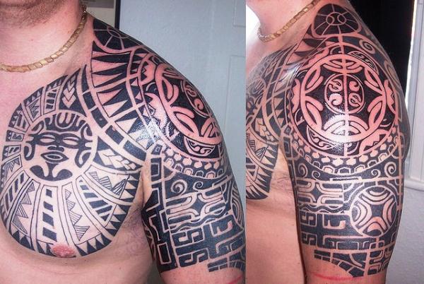 Tribal Shoulder Tattoo