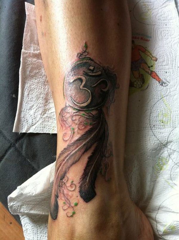 Flying Om Tattoo