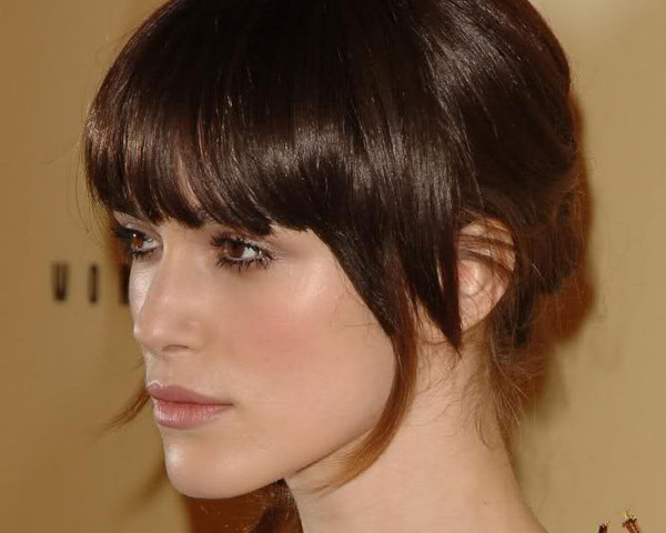 Short Updo With Bangs