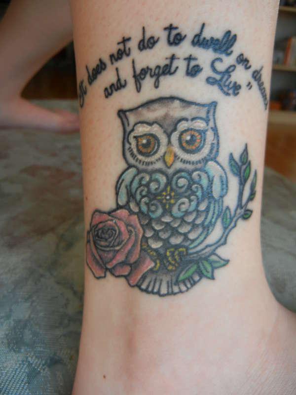 Tatouage Hibou Harry Potter