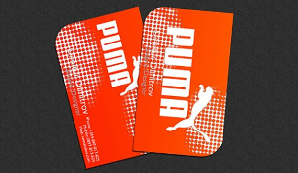Επαγγελματική κάρτα Puma