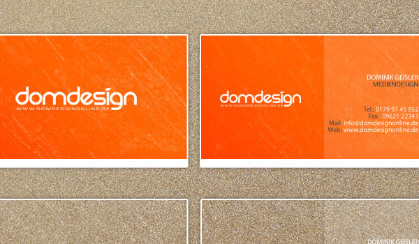 כרטיס ביקור Domdesign