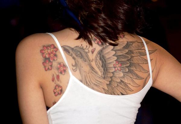 Brianna Tran Cool Back Tattoo