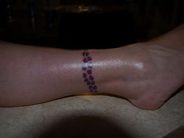 Leopard Red Anklet