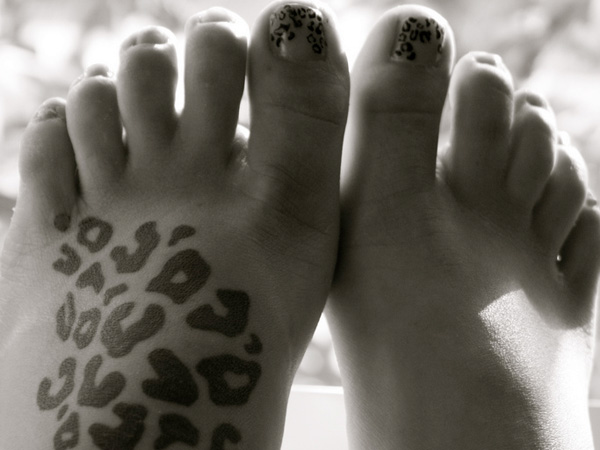 Foot Leopard Tattoo