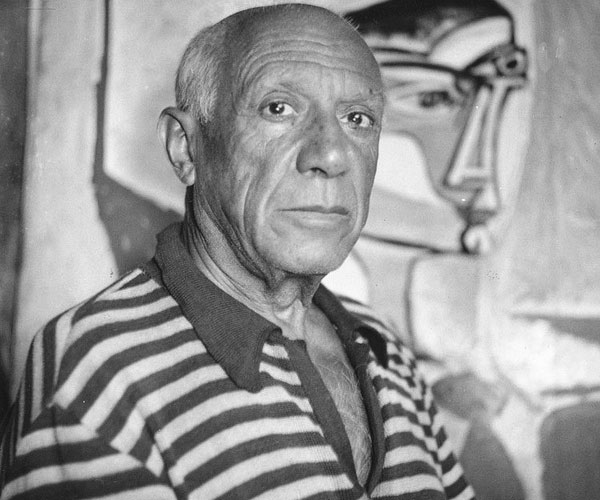 Picasso avec sa peinture