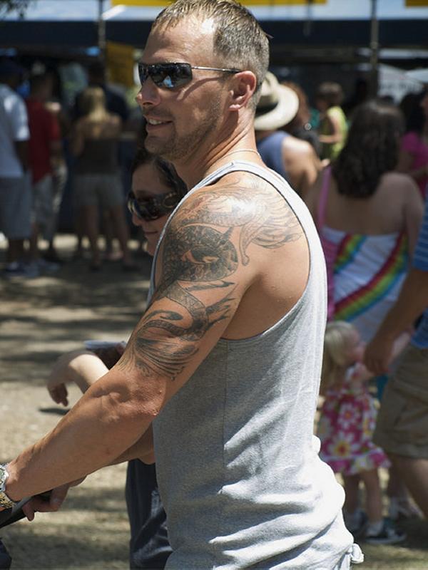 Τατουάζ Dragon Snake Arm and Shoulder