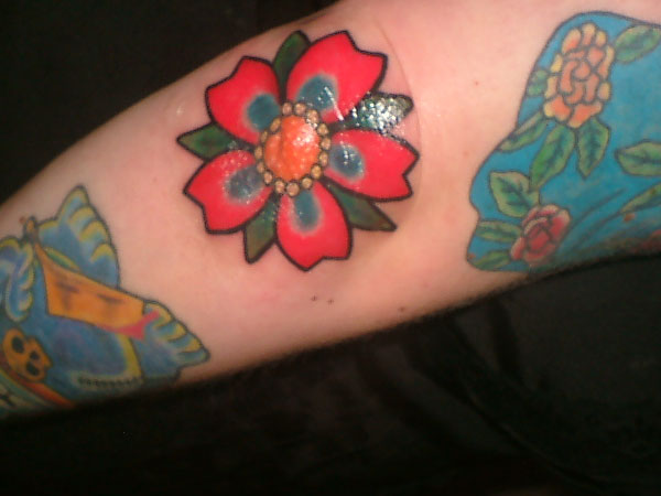 Jewel Flower Tattoo