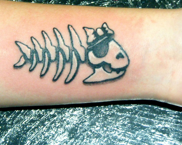 Tatouage de poisson pirate