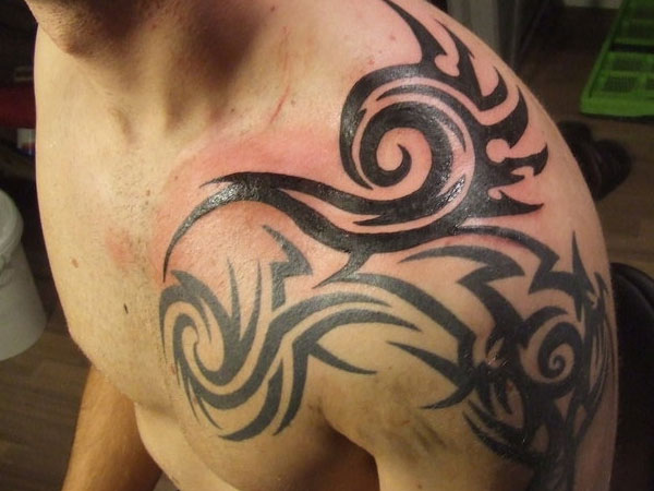 Tribal Shoulder Tattoo