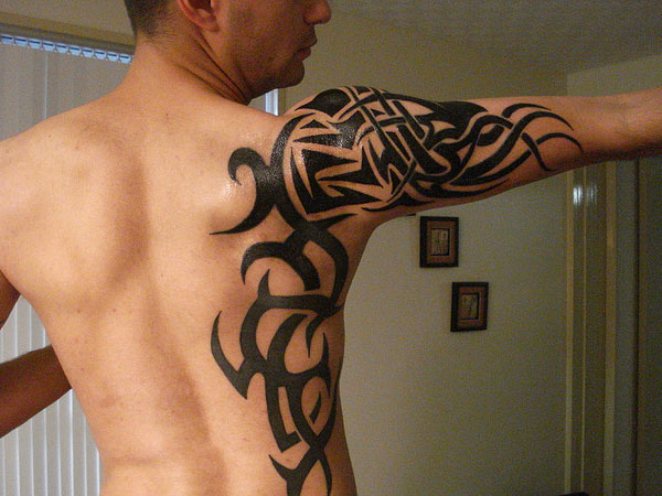 Tribal Shoulder Tattoo