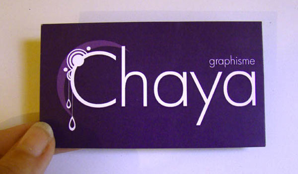 Carte de visite Chaya