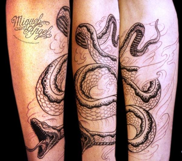 Tatouage Serpent Mosher