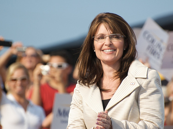 Caméra sur Sarah Palin