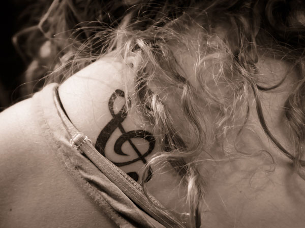 Tatouage Clef Audacieux