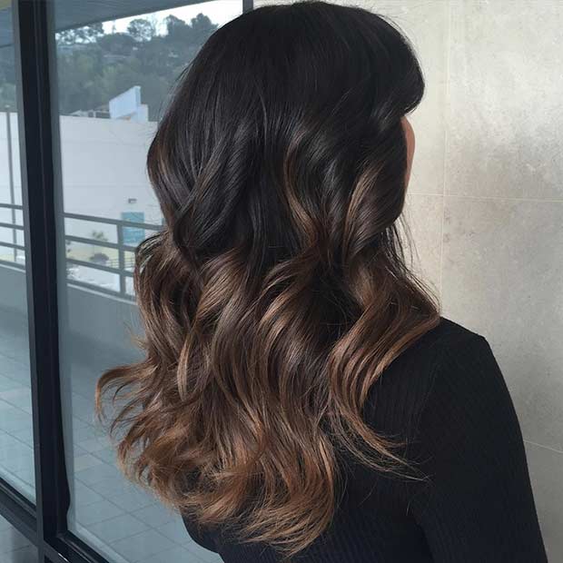 שיער כהה ובהיר ברונטה Balayage