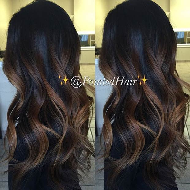 Καραμέλα Balayage Highlights