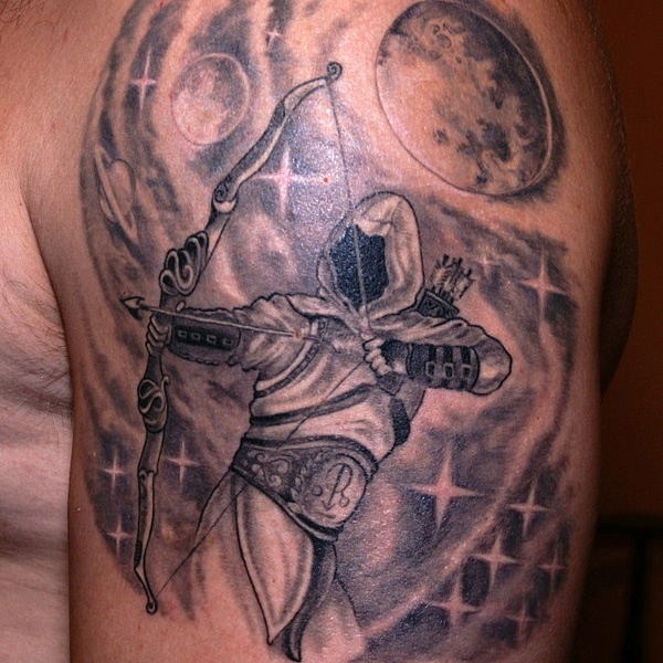 Regal Sagittarius Tattoo