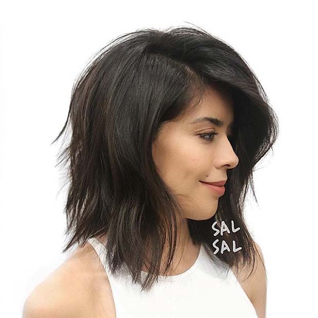 Layered Long Bob Style