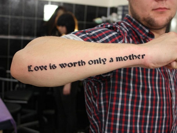 Love Quote Tattoo