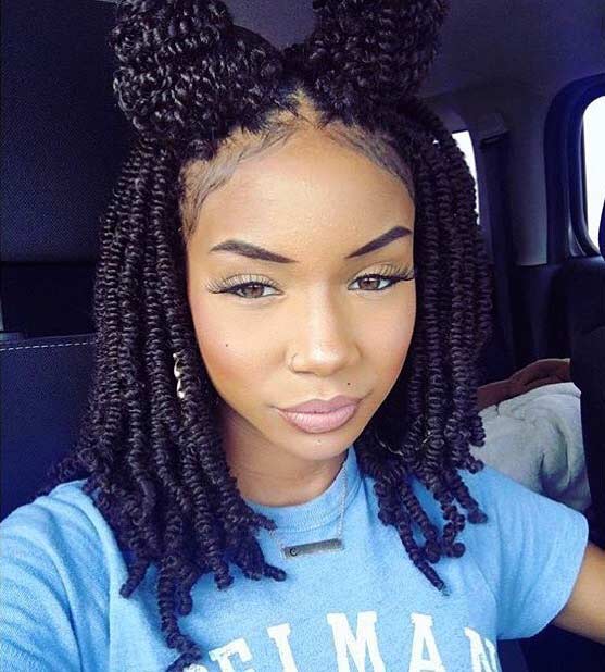 Coiffure au crochet Nubian Twists