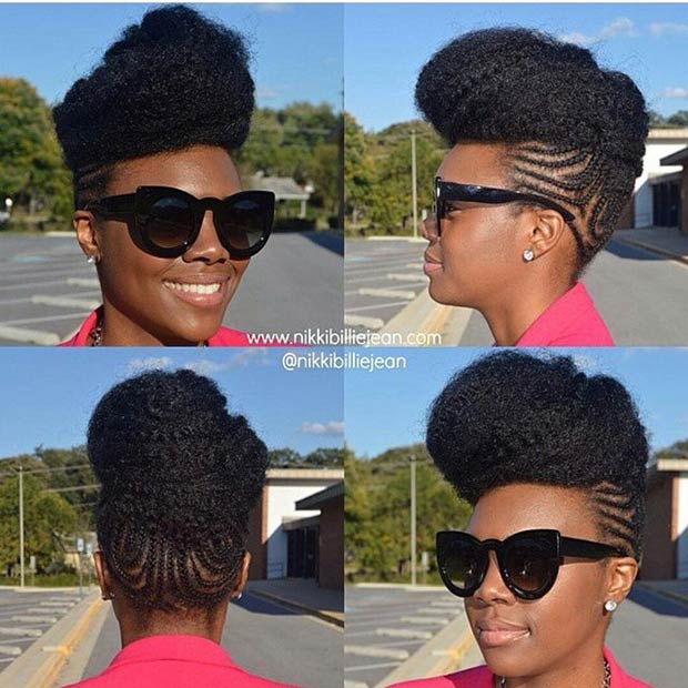 Πλεκτά Mohawk Updo