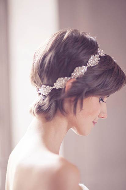 Coiffure de mariage Great Gatsby Pixie