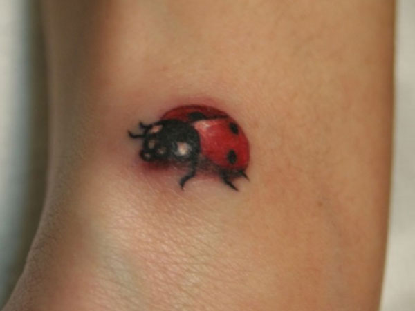 Tatouage de coccinelle cool