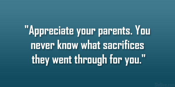 מעריכים את ההורים שלכם
