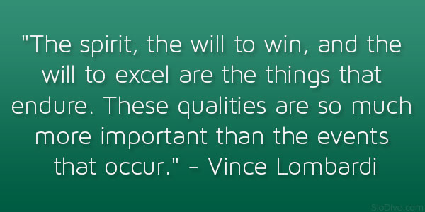 Vince Lombardi disant