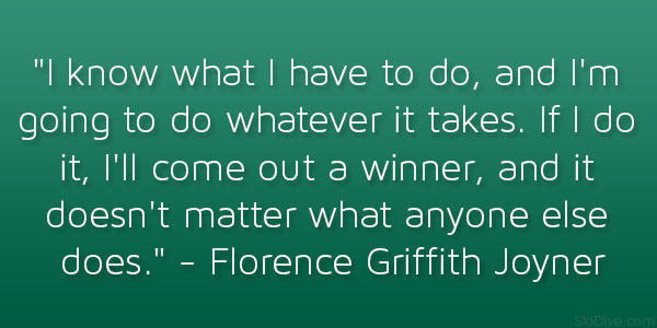 Citation de Florence Griffith Joyner