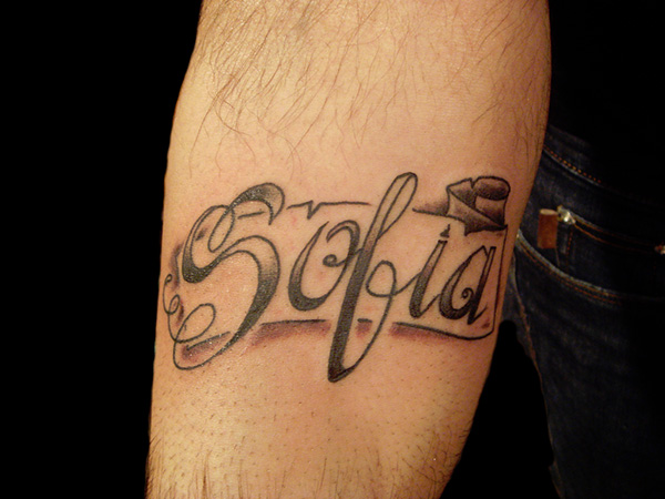 Scroll Name Tattoo