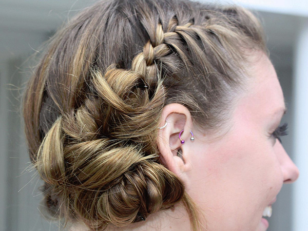 Coiffure tressée