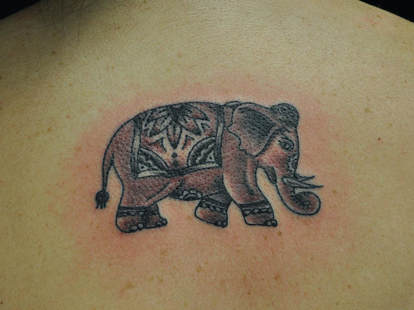 Tatouage Éléphant Royal