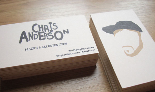 כרטיס ביקור של כריס אנדרסון