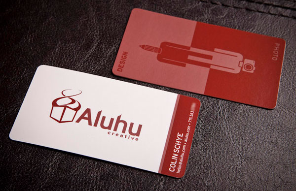 כרטיסי ביקור יצירתיים של Aluhu