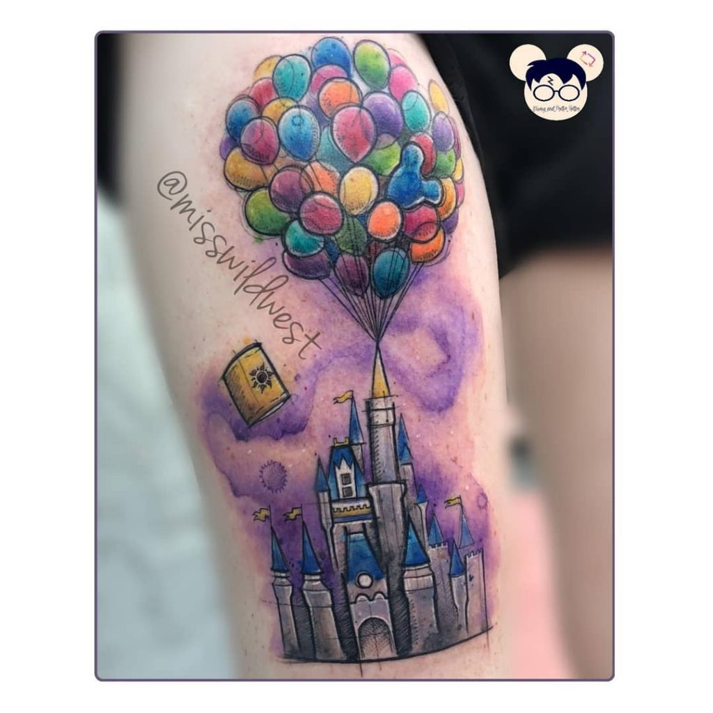 L'aventure est là-bas Tatouages ​​​​du château de Disney