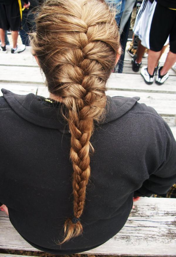 Tresse Française Cheveux Blonds