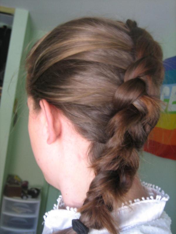 Inside Out Diagonal French Braid