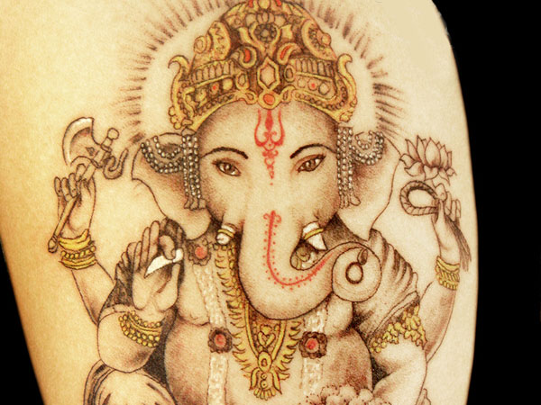 Tatouage personnalisé de Ganesha