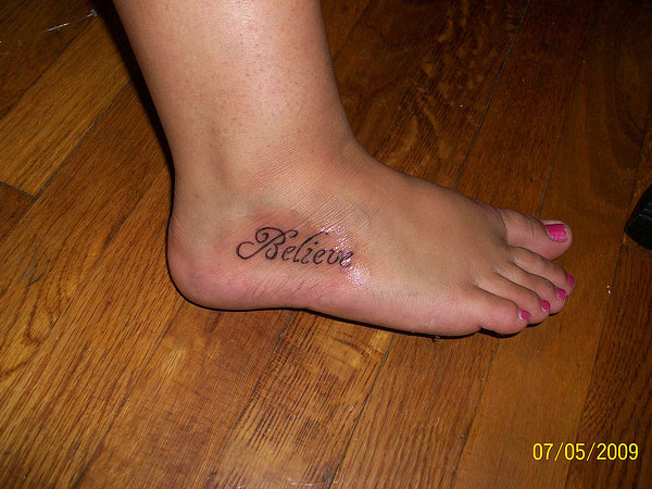 tatouage sur mon pied