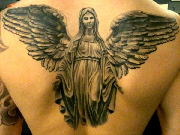 Angel Mary Tattoo