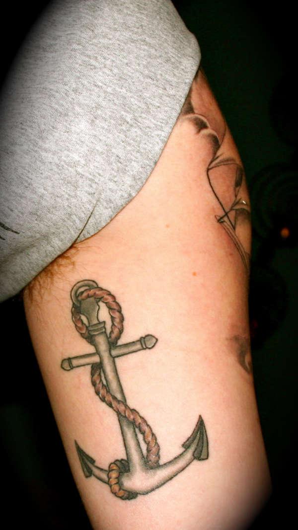 Cross Anchor Tattoo